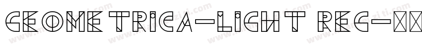 Geometrica-Light Reg字体转换